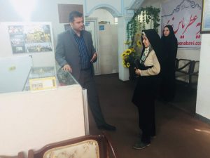 بازدید ریاست محترم کمیسون  فرهنگی شورای شهر شیراز از مجموعه خیریه مردمی عطریاس نبوی